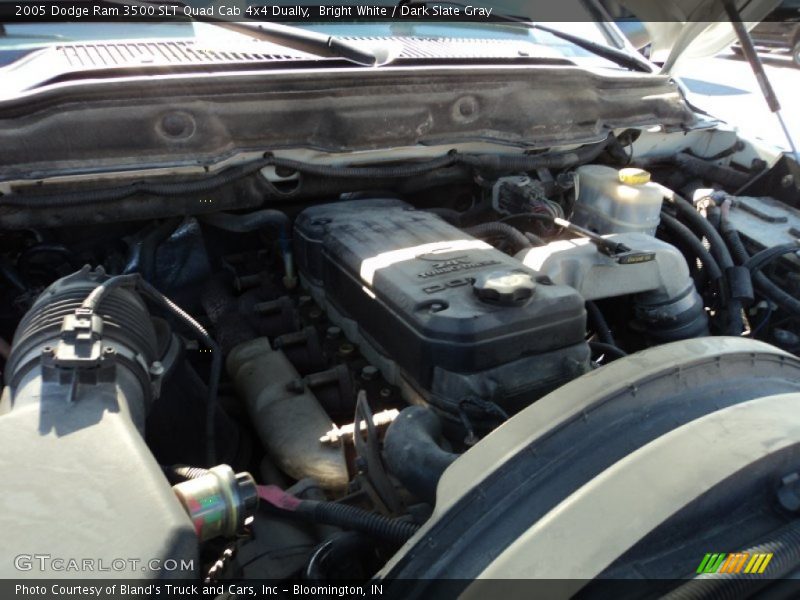 Bright White / Dark Slate Gray 2005 Dodge Ram 3500 SLT Quad Cab 4x4 Dually