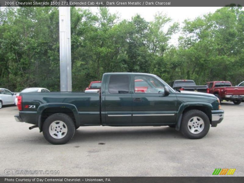 Dark Green Metallic / Dark Charcoal 2006 Chevrolet Silverado 1500 Z71 Extended Cab 4x4