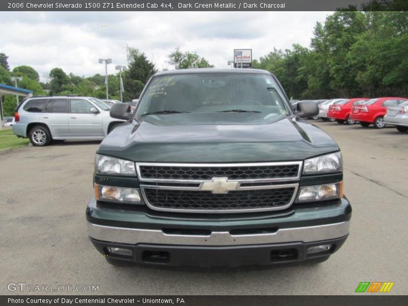 Dark Green Metallic / Dark Charcoal 2006 Chevrolet Silverado 1500 Z71 Extended Cab 4x4