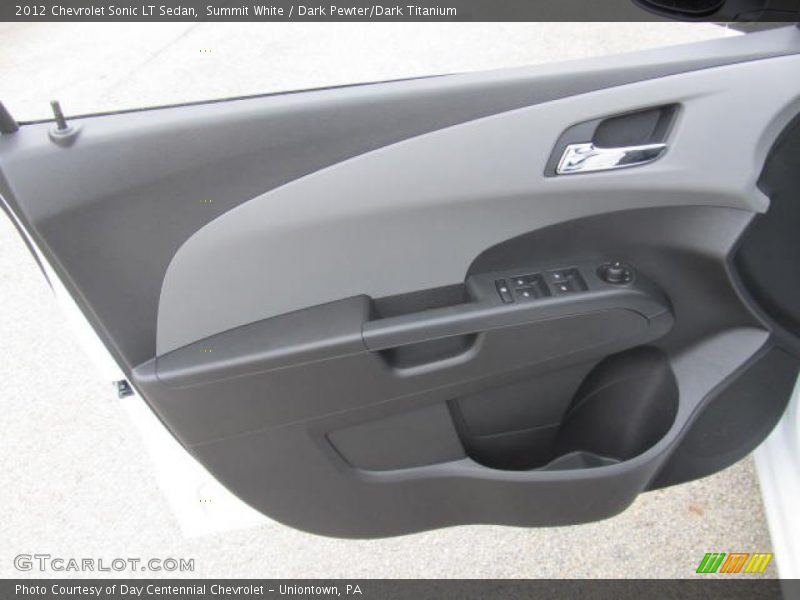 Summit White / Dark Pewter/Dark Titanium 2012 Chevrolet Sonic LT Sedan
