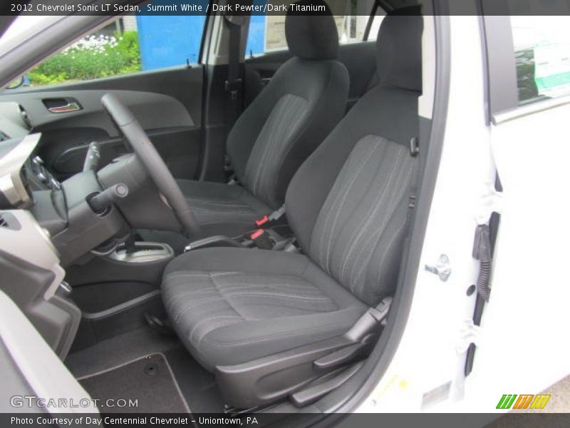 Summit White / Dark Pewter/Dark Titanium 2012 Chevrolet Sonic LT Sedan