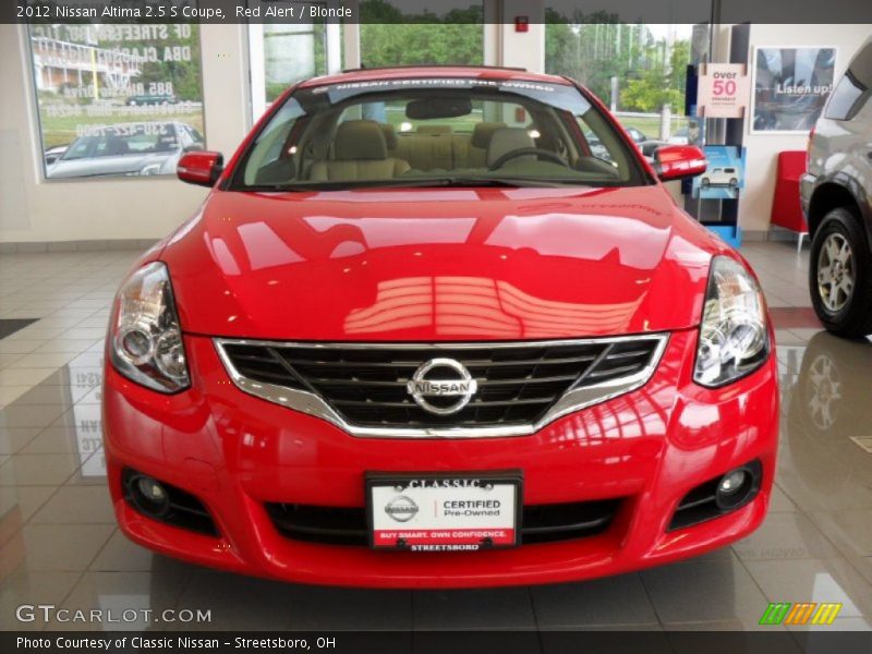 Red Alert / Blonde 2012 Nissan Altima 2.5 S Coupe