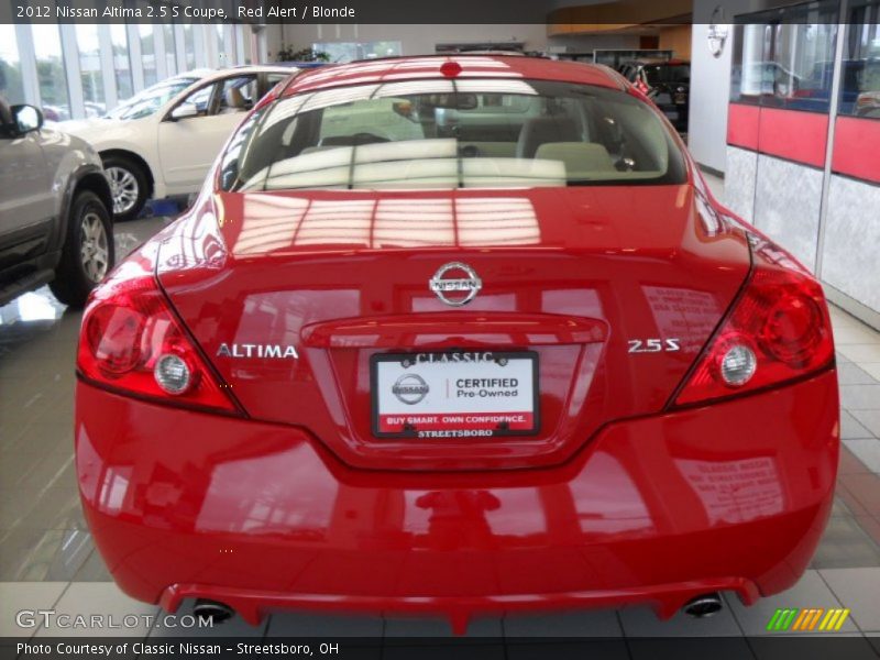 Red Alert / Blonde 2012 Nissan Altima 2.5 S Coupe