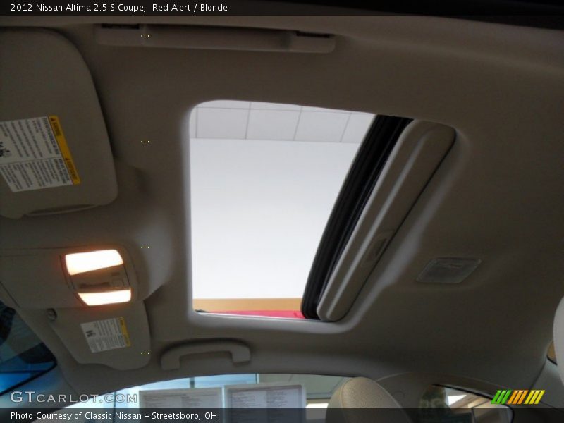 Red Alert / Blonde 2012 Nissan Altima 2.5 S Coupe