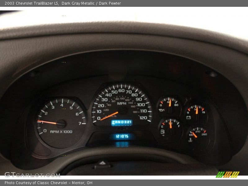 Dark Gray Metallic / Dark Pewter 2003 Chevrolet TrailBlazer LS