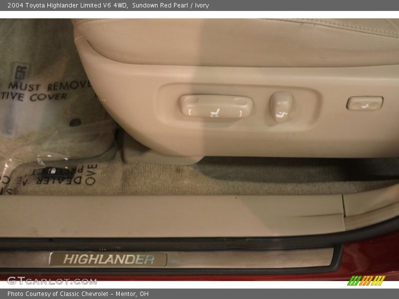 Sundown Red Pearl / Ivory 2004 Toyota Highlander Limited V6 4WD