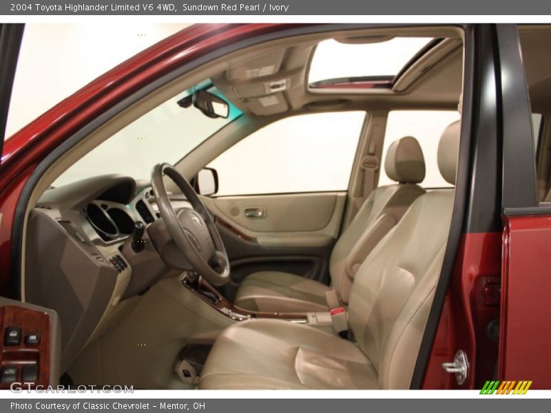 Sundown Red Pearl / Ivory 2004 Toyota Highlander Limited V6 4WD