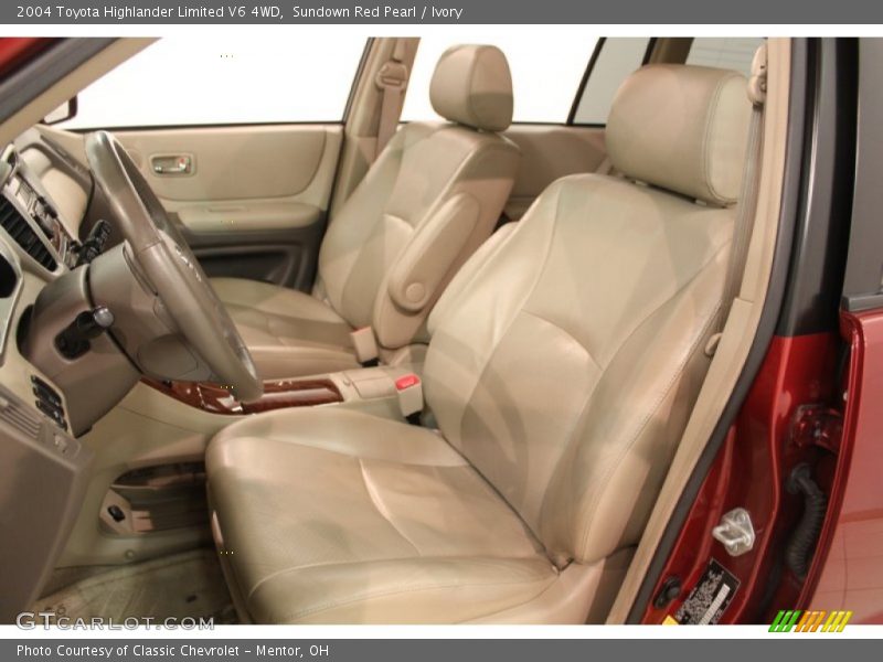  2004 Highlander Limited V6 4WD Ivory Interior