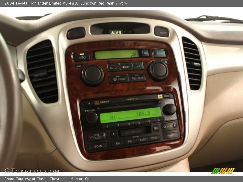 Controls of 2004 Highlander Limited V6 4WD