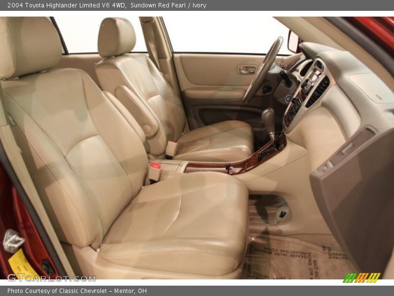 Sundown Red Pearl / Ivory 2004 Toyota Highlander Limited V6 4WD