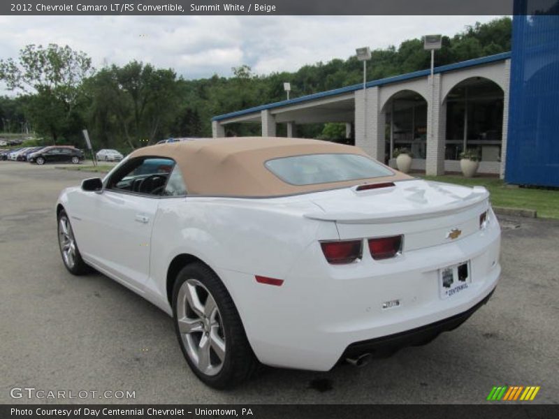 Summit White / Beige 2012 Chevrolet Camaro LT/RS Convertible