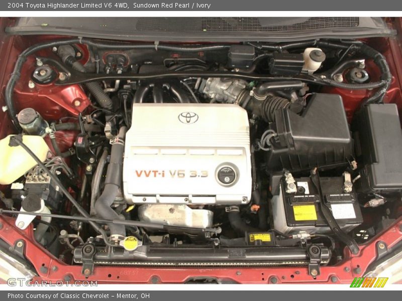  2004 Highlander Limited V6 4WD Engine - 3.3 Liter DOHC 24-Valve VVT-i V6