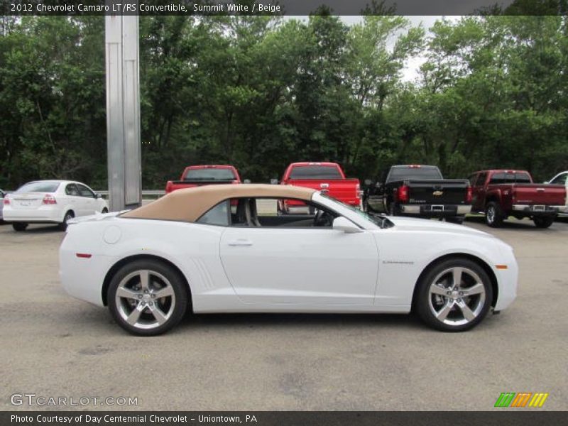 Summit White / Beige 2012 Chevrolet Camaro LT/RS Convertible