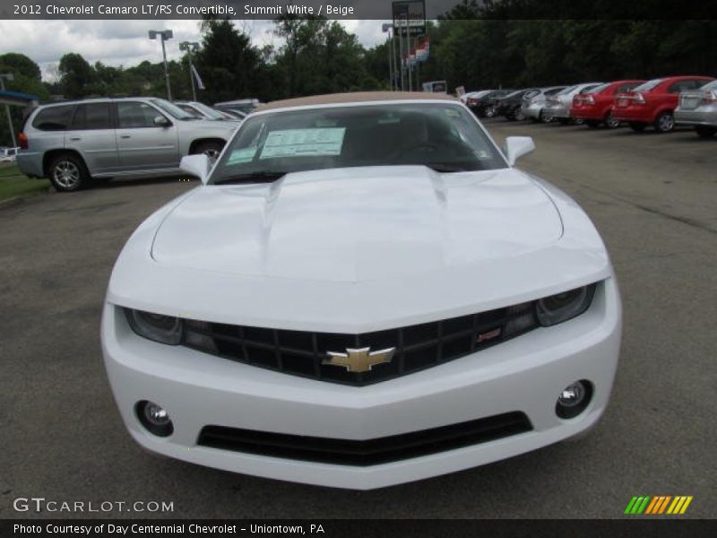 Summit White / Beige 2012 Chevrolet Camaro LT/RS Convertible
