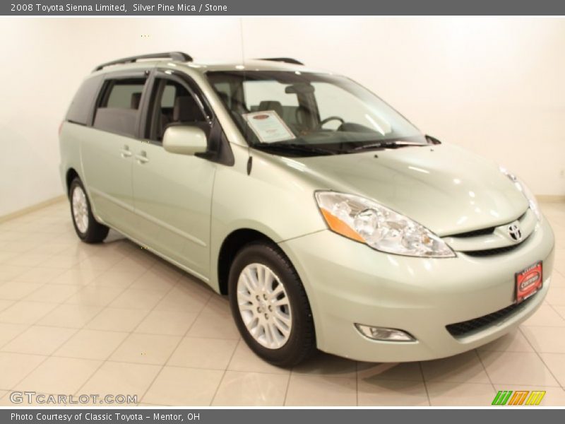 Silver Pine Mica / Stone 2008 Toyota Sienna Limited