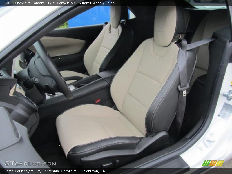 Summit White / Beige 2012 Chevrolet Camaro LT/RS Convertible