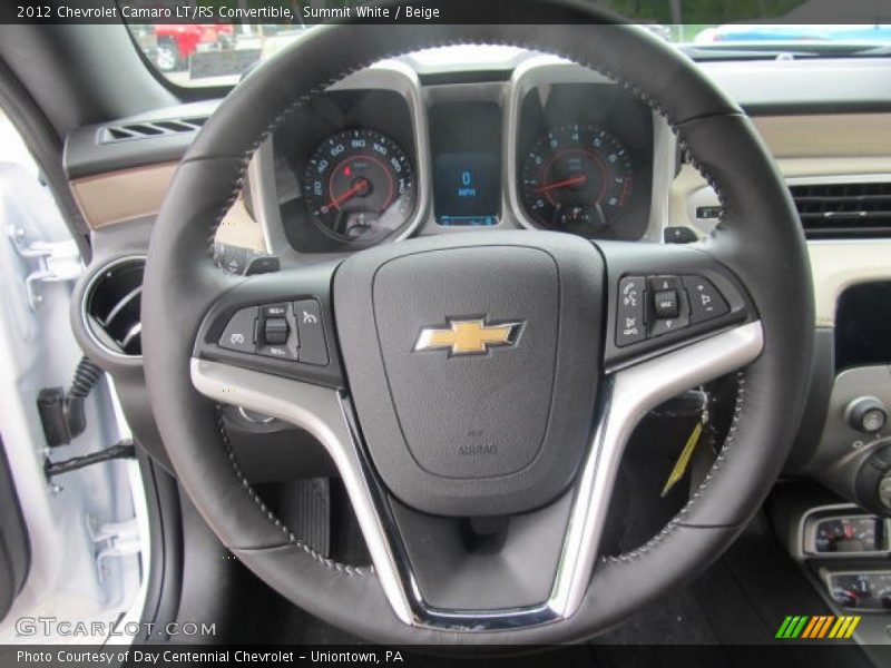 Summit White / Beige 2012 Chevrolet Camaro LT/RS Convertible