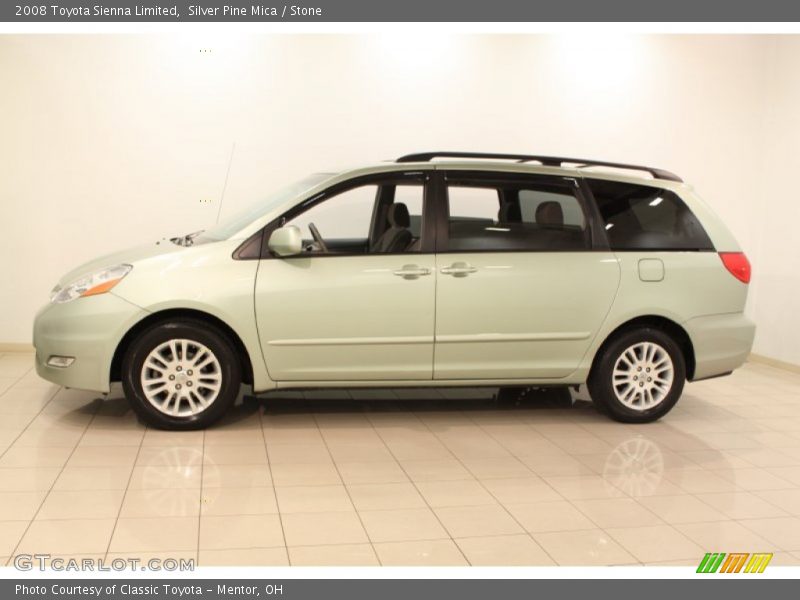 Silver Pine Mica / Stone 2008 Toyota Sienna Limited