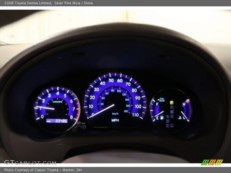 Silver Pine Mica / Stone 2008 Toyota Sienna Limited