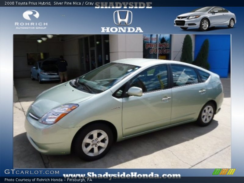 Silver Pine Mica / Gray 2008 Toyota Prius Hybrid