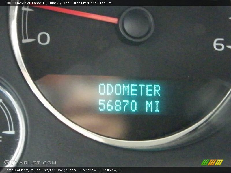 Black / Dark Titanium/Light Titanium 2007 Chevrolet Tahoe LS