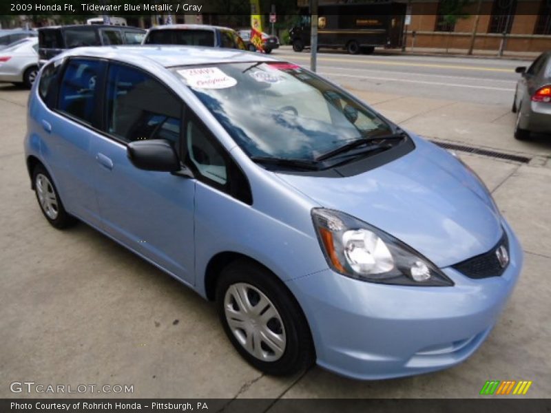 Tidewater Blue Metallic / Gray 2009 Honda Fit