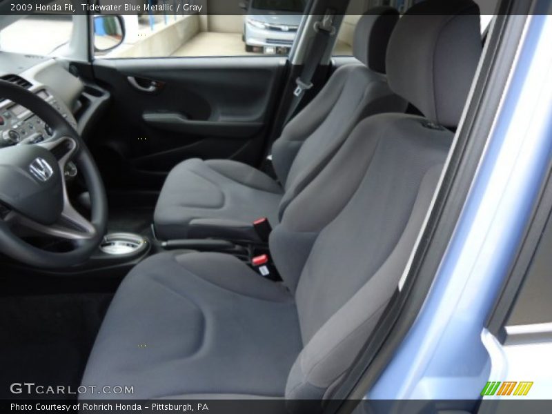 Tidewater Blue Metallic / Gray 2009 Honda Fit