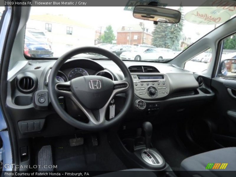 Tidewater Blue Metallic / Gray 2009 Honda Fit