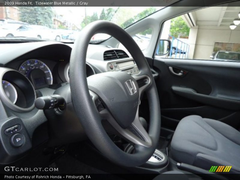 Tidewater Blue Metallic / Gray 2009 Honda Fit