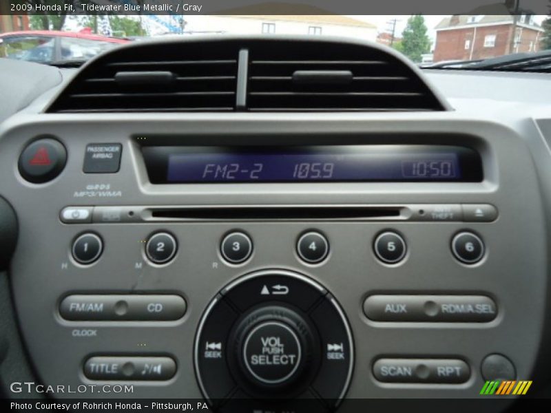 Tidewater Blue Metallic / Gray 2009 Honda Fit