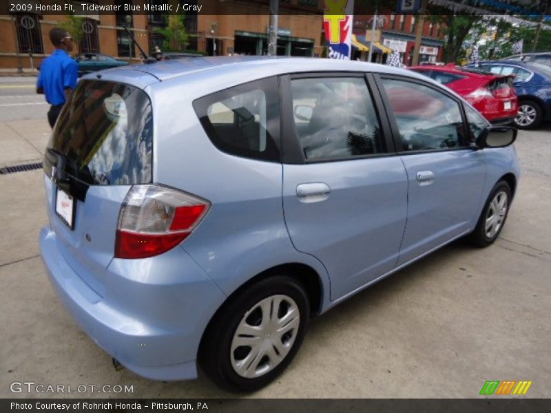 Tidewater Blue Metallic / Gray 2009 Honda Fit