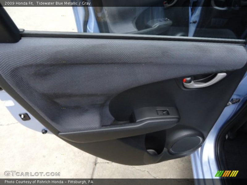 Tidewater Blue Metallic / Gray 2009 Honda Fit