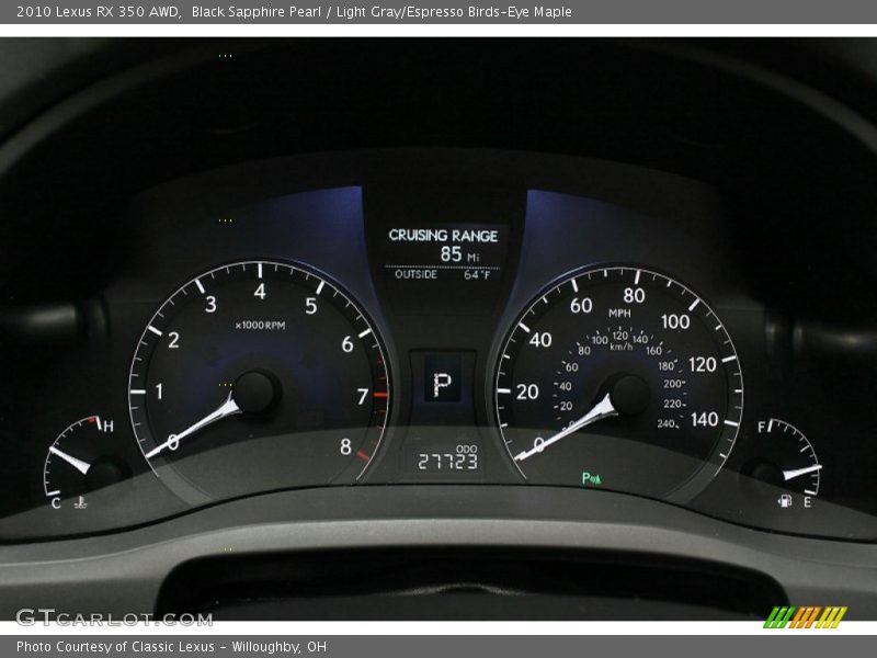 Black Sapphire Pearl / Light Gray/Espresso Birds-Eye Maple 2010 Lexus RX 350 AWD