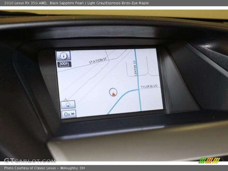 Black Sapphire Pearl / Light Gray/Espresso Birds-Eye Maple 2010 Lexus RX 350 AWD