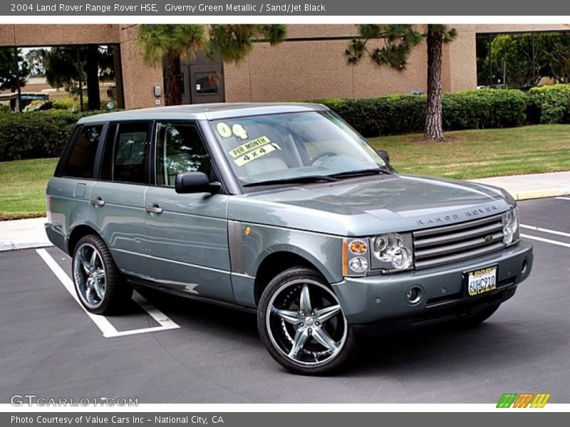 Giverny Green Metallic / Sand/Jet Black 2004 Land Rover Range Rover HSE