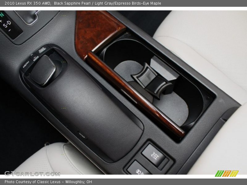 Black Sapphire Pearl / Light Gray/Espresso Birds-Eye Maple 2010 Lexus RX 350 AWD