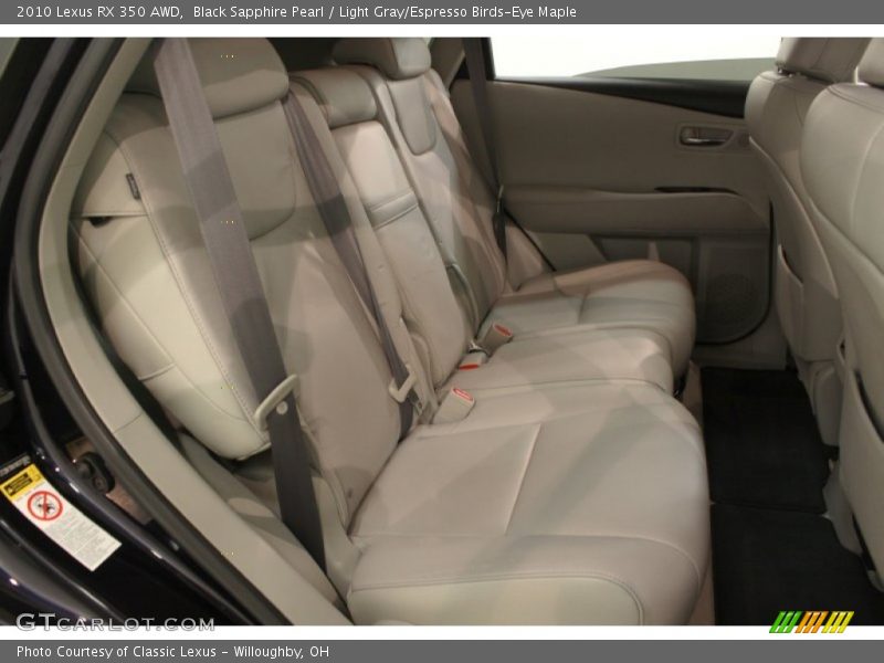 Black Sapphire Pearl / Light Gray/Espresso Birds-Eye Maple 2010 Lexus RX 350 AWD
