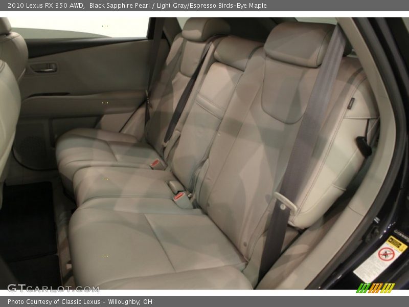 Black Sapphire Pearl / Light Gray/Espresso Birds-Eye Maple 2010 Lexus RX 350 AWD