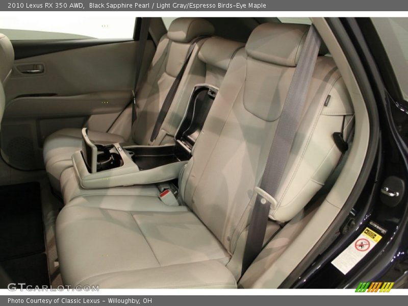 Black Sapphire Pearl / Light Gray/Espresso Birds-Eye Maple 2010 Lexus RX 350 AWD