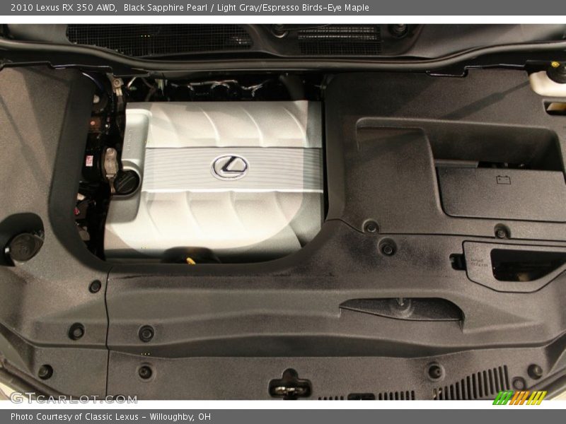 Black Sapphire Pearl / Light Gray/Espresso Birds-Eye Maple 2010 Lexus RX 350 AWD