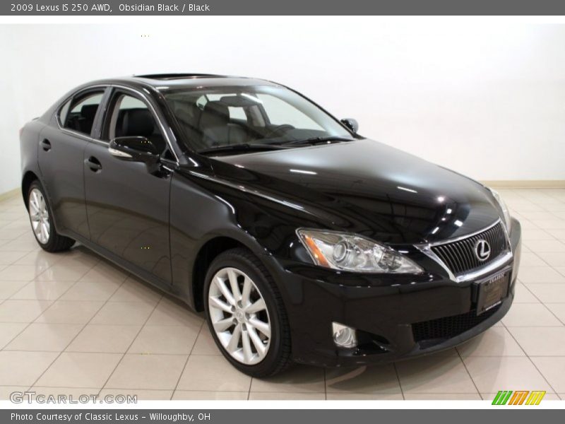 Obsidian Black / Black 2009 Lexus IS 250 AWD