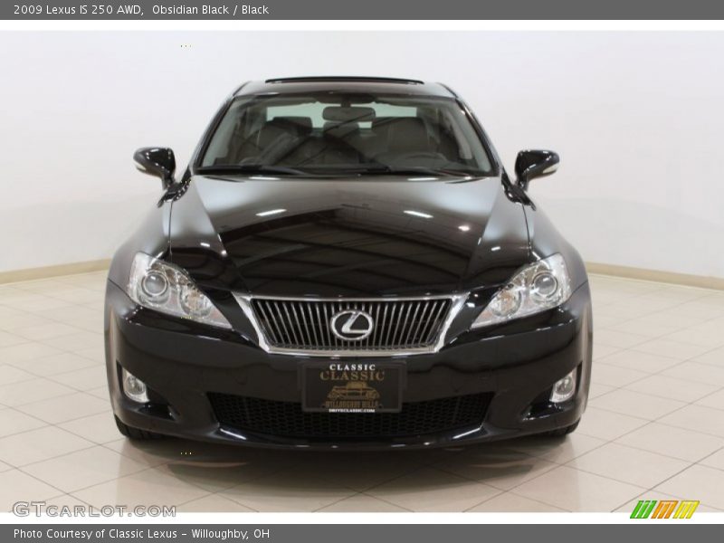Obsidian Black / Black 2009 Lexus IS 250 AWD