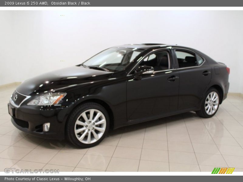 Obsidian Black / Black 2009 Lexus IS 250 AWD