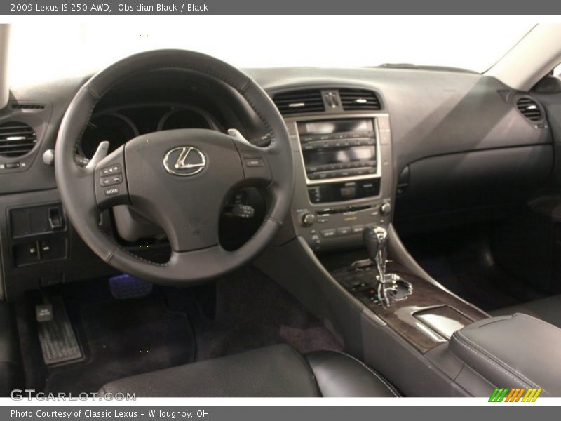 Obsidian Black / Black 2009 Lexus IS 250 AWD