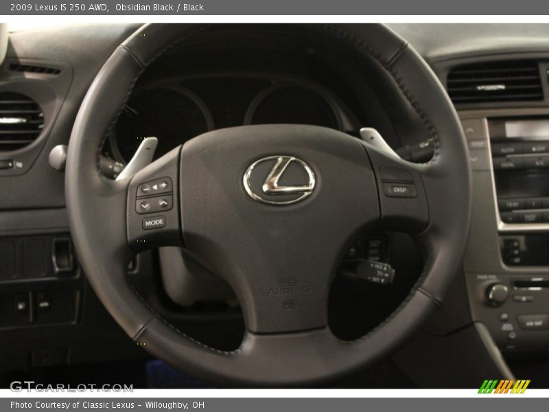 Obsidian Black / Black 2009 Lexus IS 250 AWD