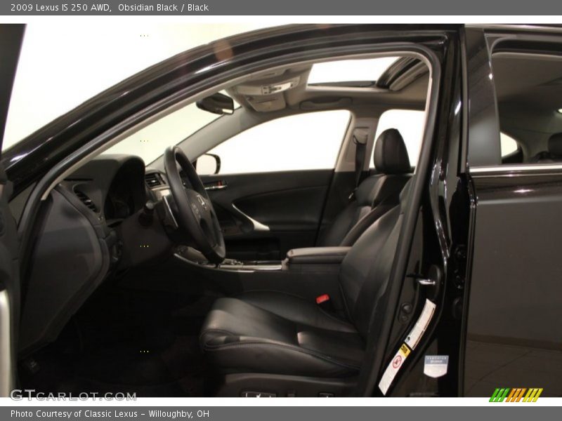 Obsidian Black / Black 2009 Lexus IS 250 AWD