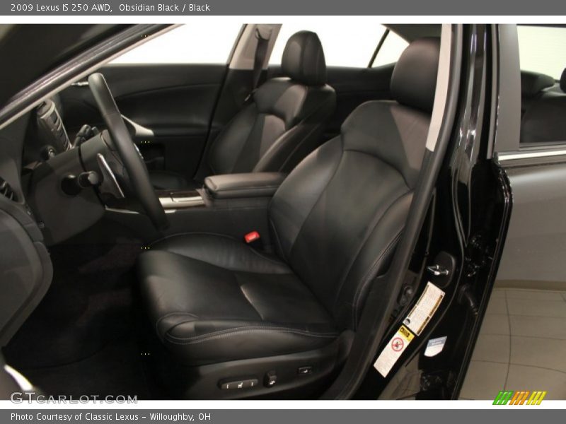 Obsidian Black / Black 2009 Lexus IS 250 AWD