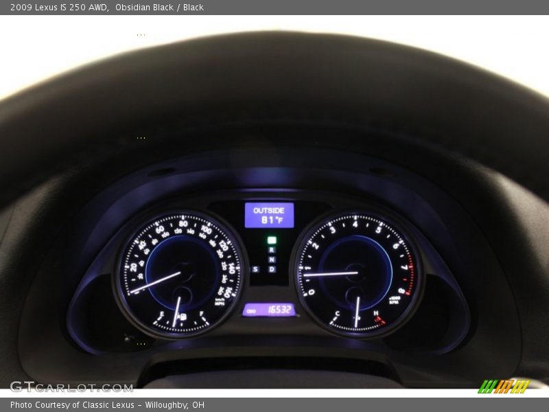 Obsidian Black / Black 2009 Lexus IS 250 AWD
