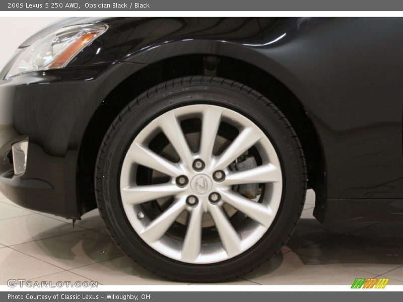 Obsidian Black / Black 2009 Lexus IS 250 AWD