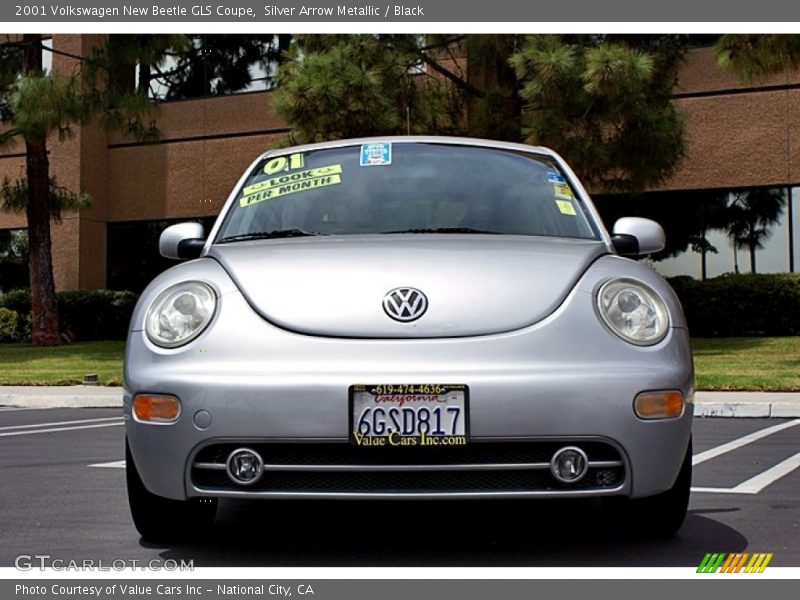 Silver Arrow Metallic / Black 2001 Volkswagen New Beetle GLS Coupe
